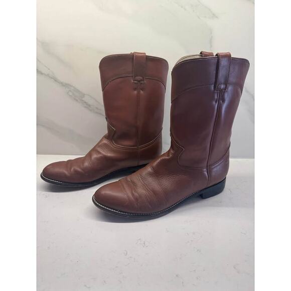 Silverton Men’s Size 10 Brown Leather Tound Toe Boots - Picture 3 of 6